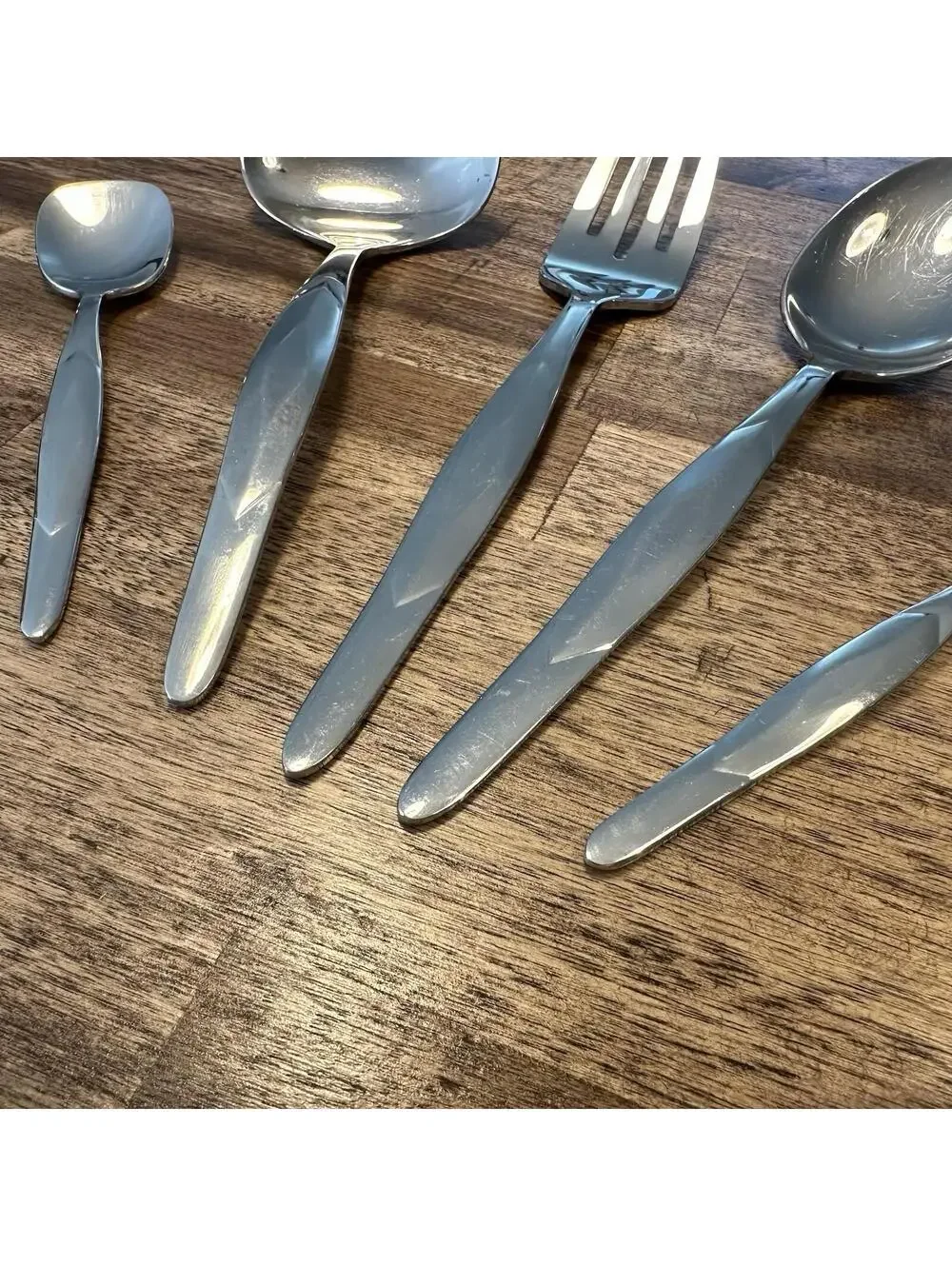 Cutco USA/Mexico Stainless Steel 5 Pc. Serving Set Includes Sugar Spoon VGC